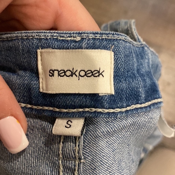 Sneak Peek Denim Overalls - Picture 3 of 3